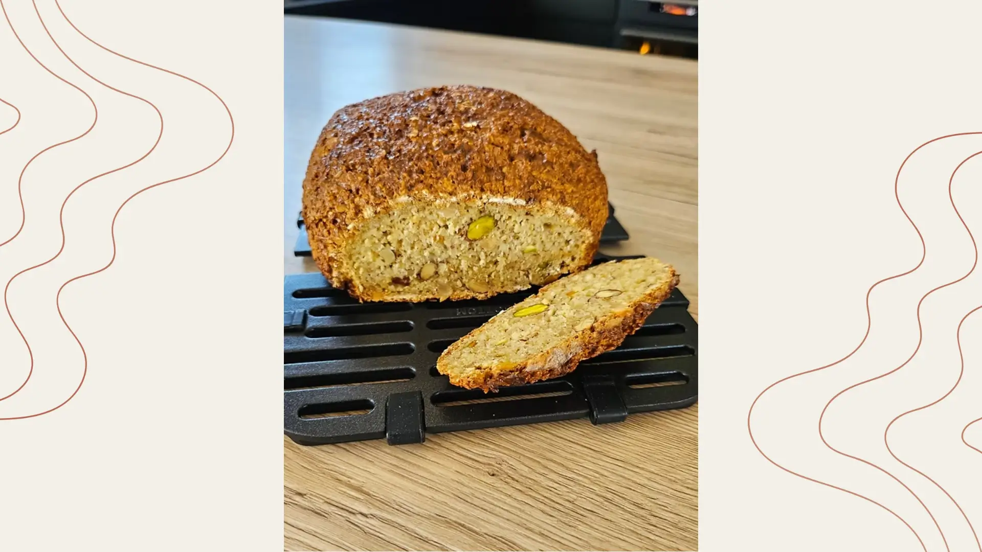 Pain aux fruits secs sans farine