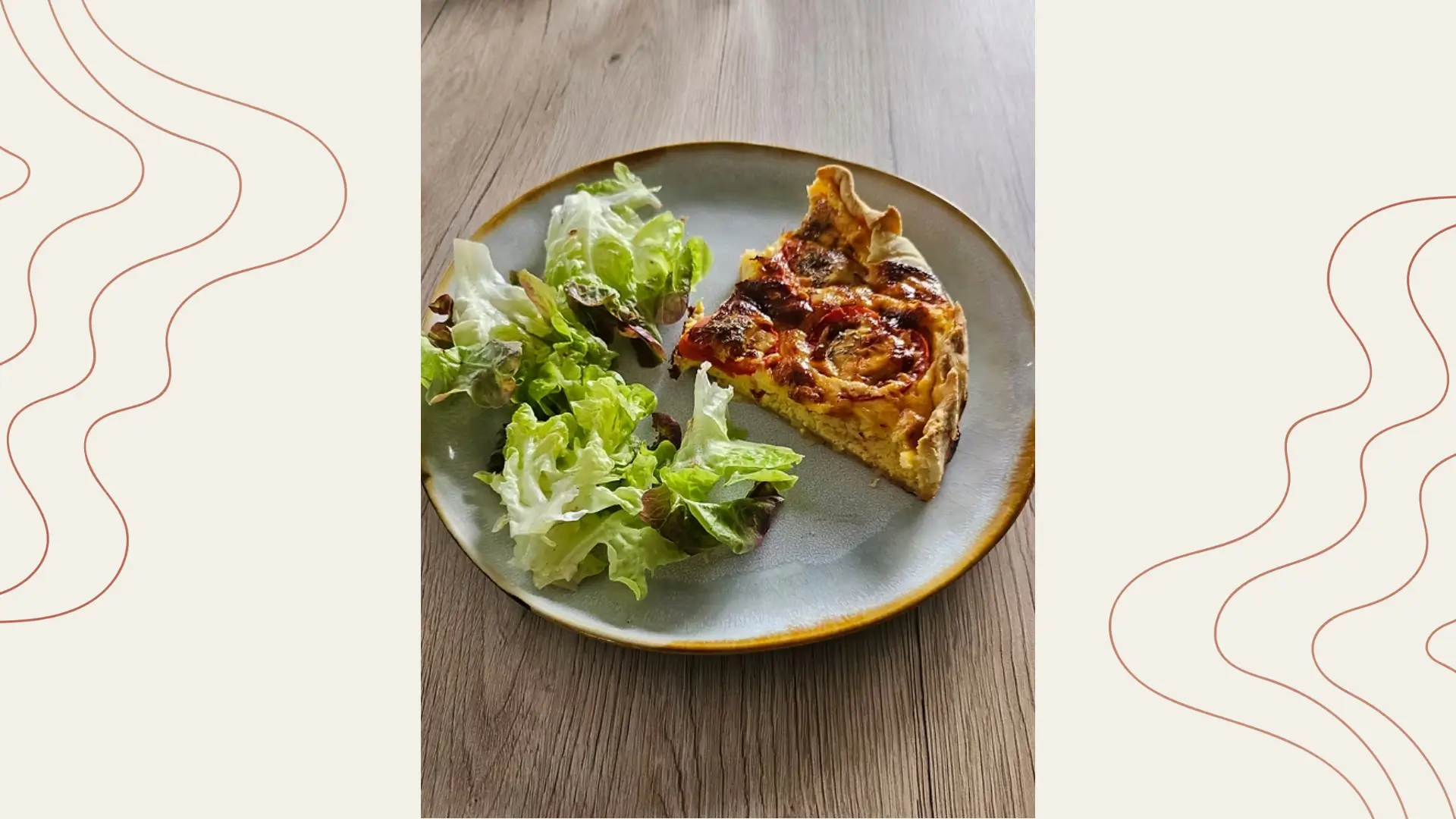 Quiche aux tomates et comté