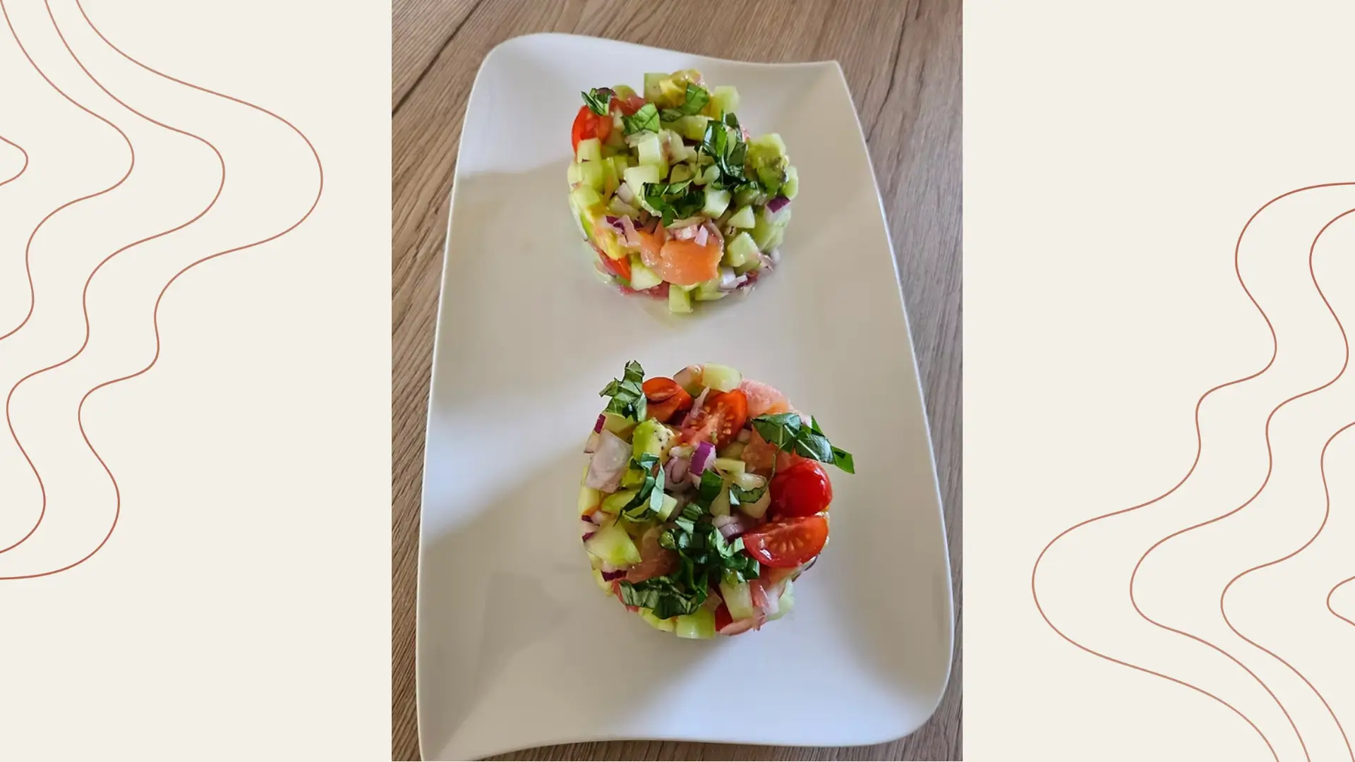 Salade fraîcheur au saumon fumé et avocat