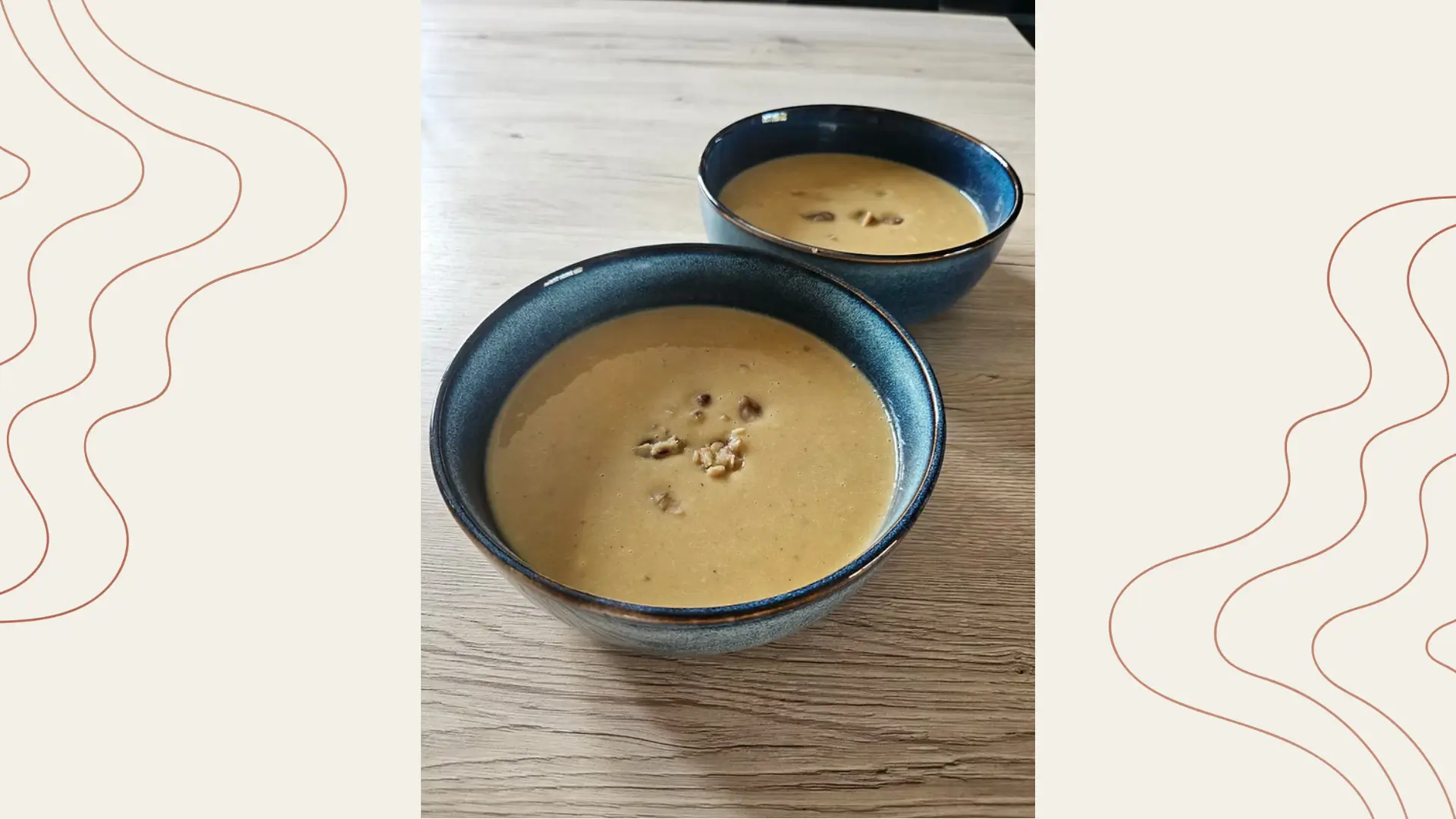 Soupe butternut, châtaignes