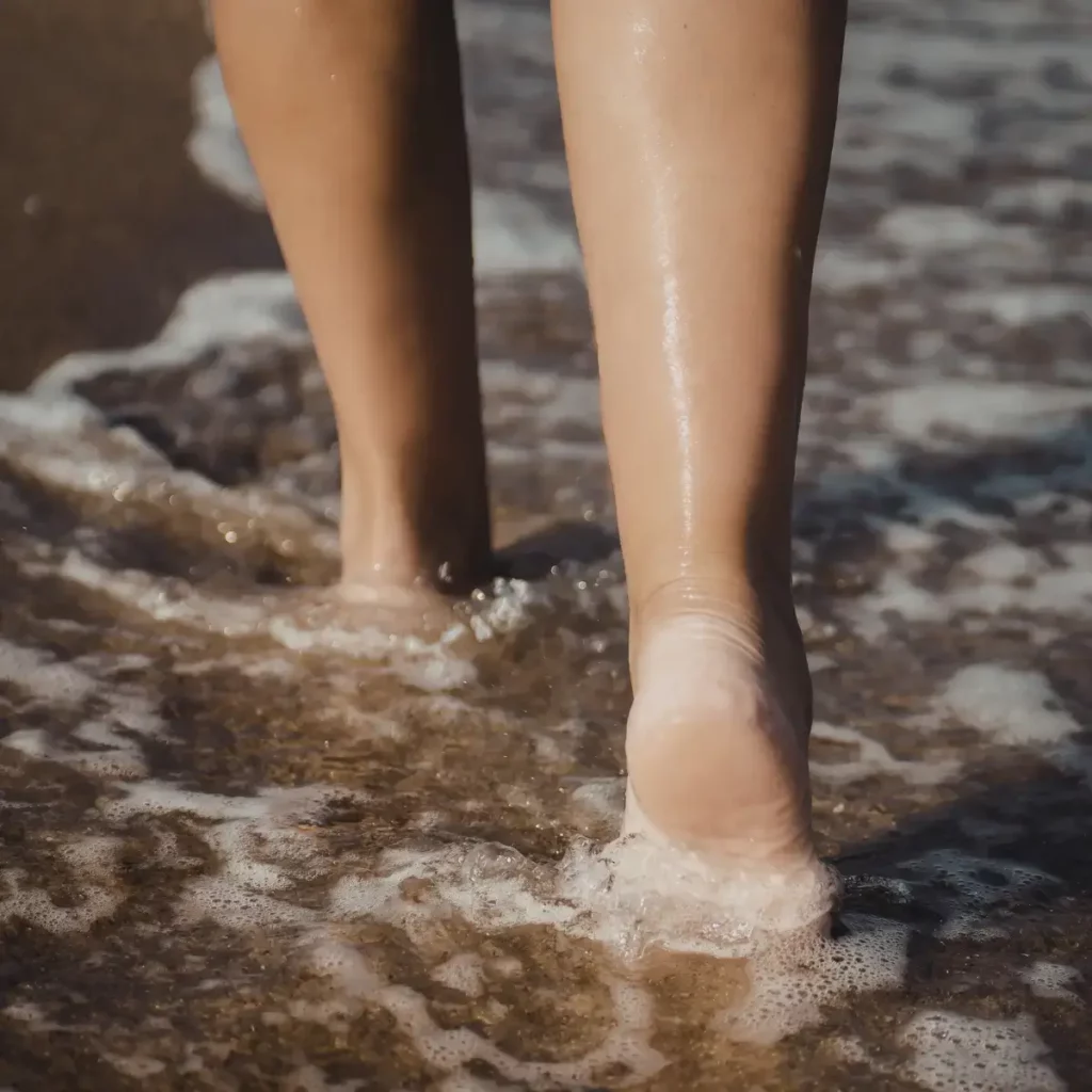 bienfaits de la marche sur les 8 kms de la plage de Saint-Brévins-les-Pins